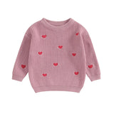 2023-10-12 Lioraitiin 0-18M Baby Girl Knit Sweater Love