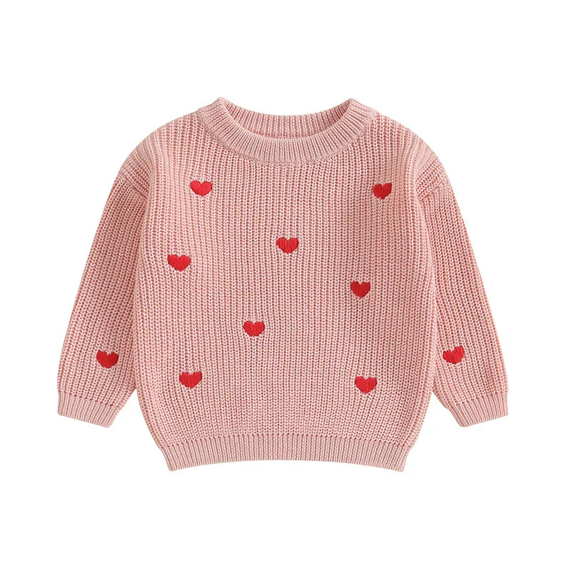 2023-10-12 Lioraitiin 0-18M Baby Girl Knit Sweater Love