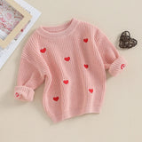 2023-10-12 Lioraitiin 0-18M Baby Girl Knit Sweater Love