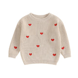 2023-10-12 Lioraitiin 0-18M Baby Girl Knit Sweater Love