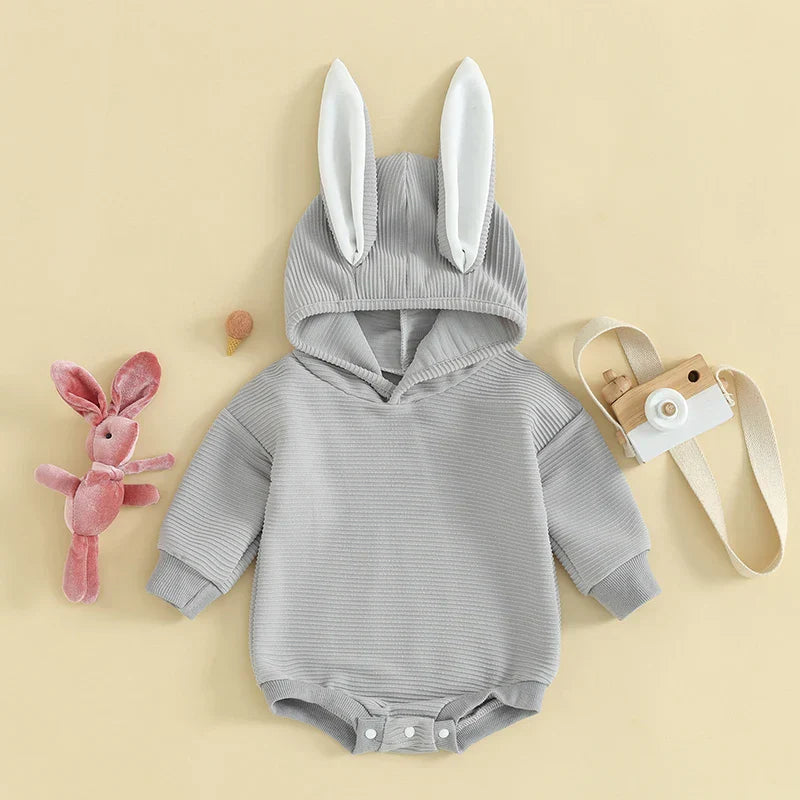 2023-12-05 Lioraitiin 0-18M Infant Baby Easter Hood Jumpsuit