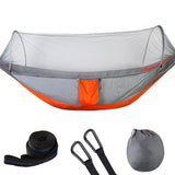 2023 Camping Hammock with Mosquito Net Pop-Up Light