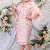 2023 Fall Womens Plus Size Party Dress Elegant