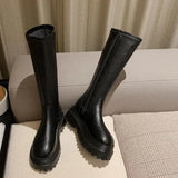 2023 Fashion Platform Women Combat Winter Heels Quality