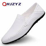 2023 Men's Genuine Leather Loafers – Casual Handmade Slip-Ons