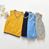 2023 Ins New Fashion Boys Sweater Vest Children