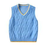 2023 Ins New Fashion Boys Sweater Vest Children