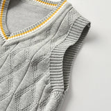 2023 Ins New Fashion Boys Sweater Vest Children