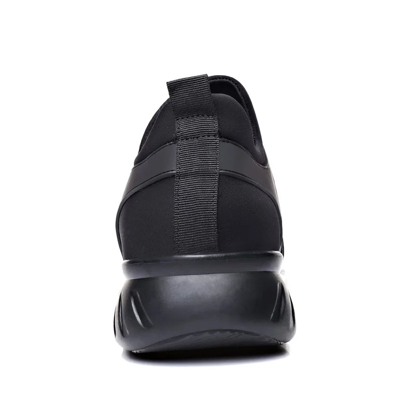 2023 Men's Casual Lycra & Cow Leather Shoes – Height Increasing
