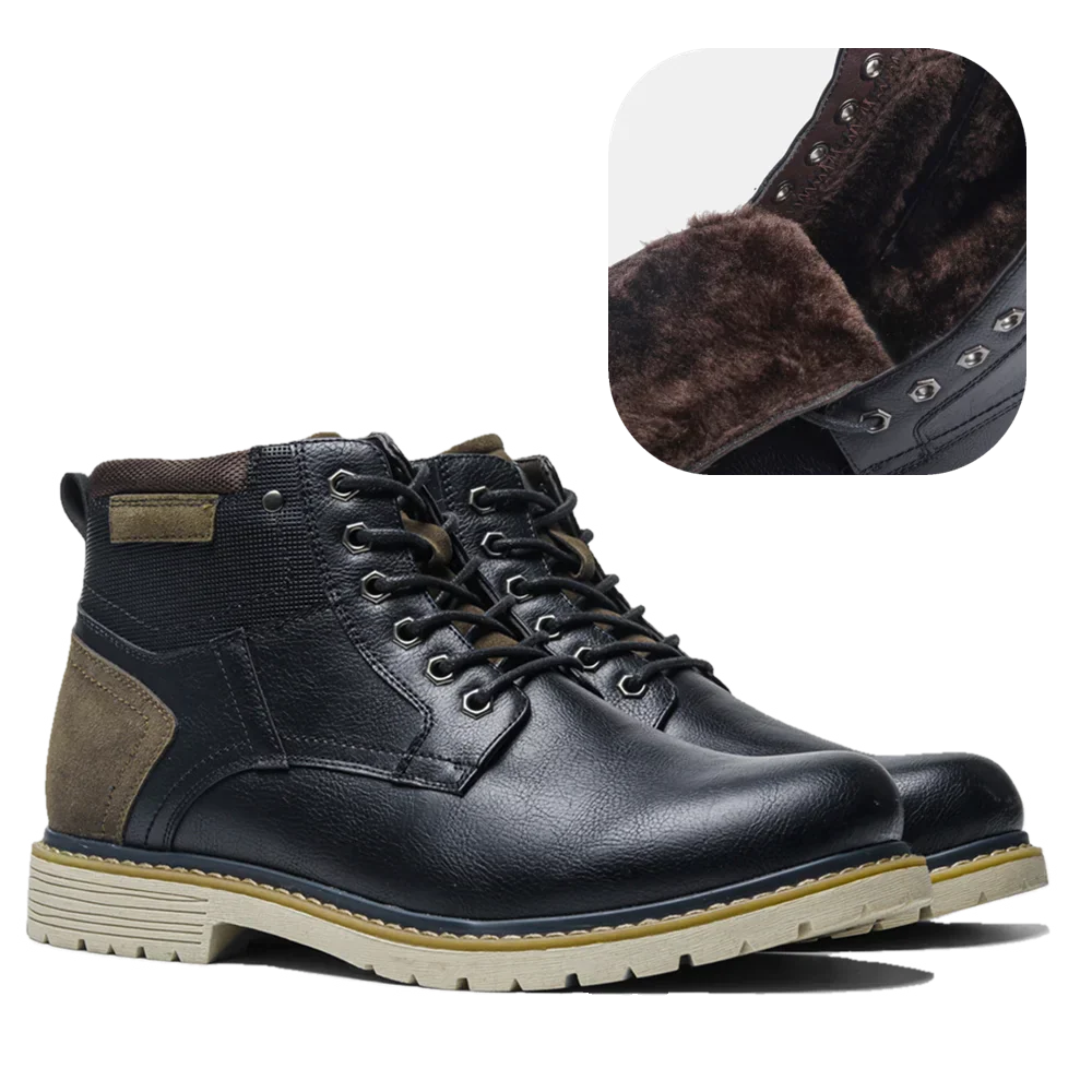 2023 Men's Winter Shoes Warm Comfortable NonSlip Leather