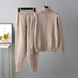 2023 New 2 Pieces Set Women Knitted Tracksuit