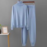 2023 New 2 Pieces Set Women Knitted Tracksuit