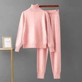 2023 New 2 Pieces Set Women Knitted Tracksuit