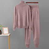 2023 New 2 Pieces Set Women Knitted Tracksuit