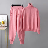 2023 New 2 Pieces Set Women Knitted Tracksuit