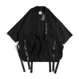 2023 New Japanese Traditional Black Kimono Cardigan Diablo