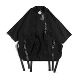 2023 New Japanese Traditional Black Kimono Cardigan Diablo