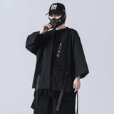 2023 New Japanese Traditional Black Kimono Cardigan Diablo