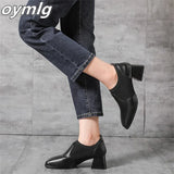 2023 New Thick Heel High Heels Women's Autumn