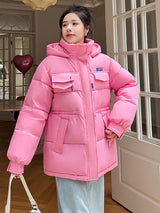 2023 New Winter Women Oversized Parkas Jackets Casual