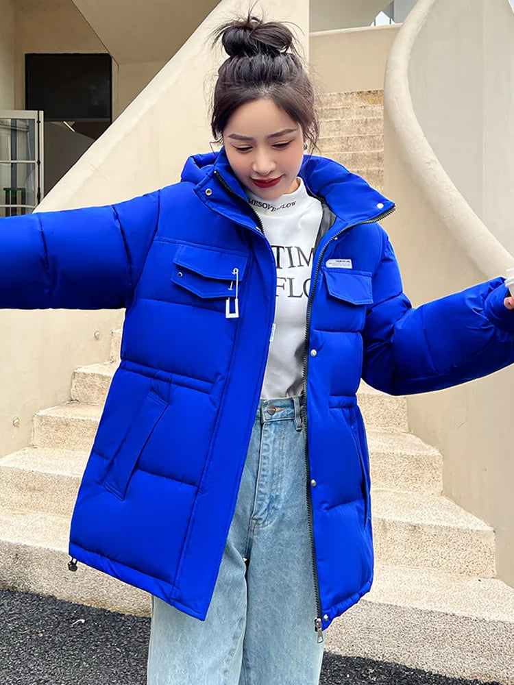 2023 New Winter Women Oversized Parkas Jackets Casual