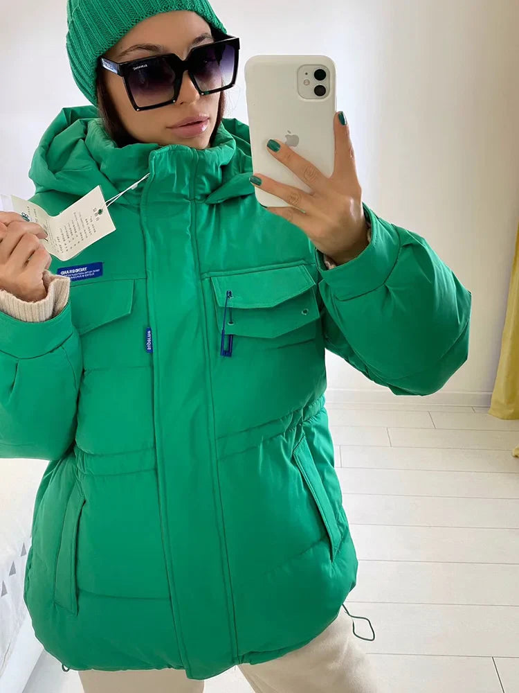 2023 New Winter Women Oversized Parkas Jackets Casual