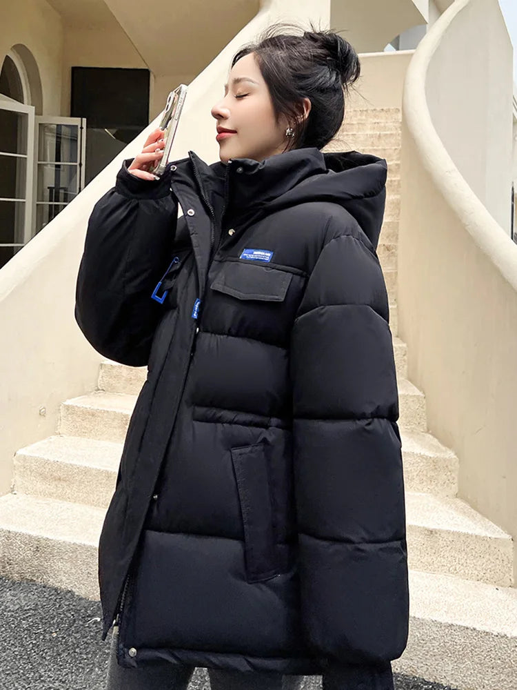 2023 New Winter Women Oversized Parkas Jackets Casual