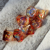 2023 Resin Dice 7PCs Dnd Set Solid Polyhedral