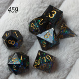 2023 Resin Dice 7PCs Dnd Set Solid Polyhedral