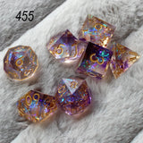 2023 Resin Dice 7PCs Dnd Set Solid Polyhedral