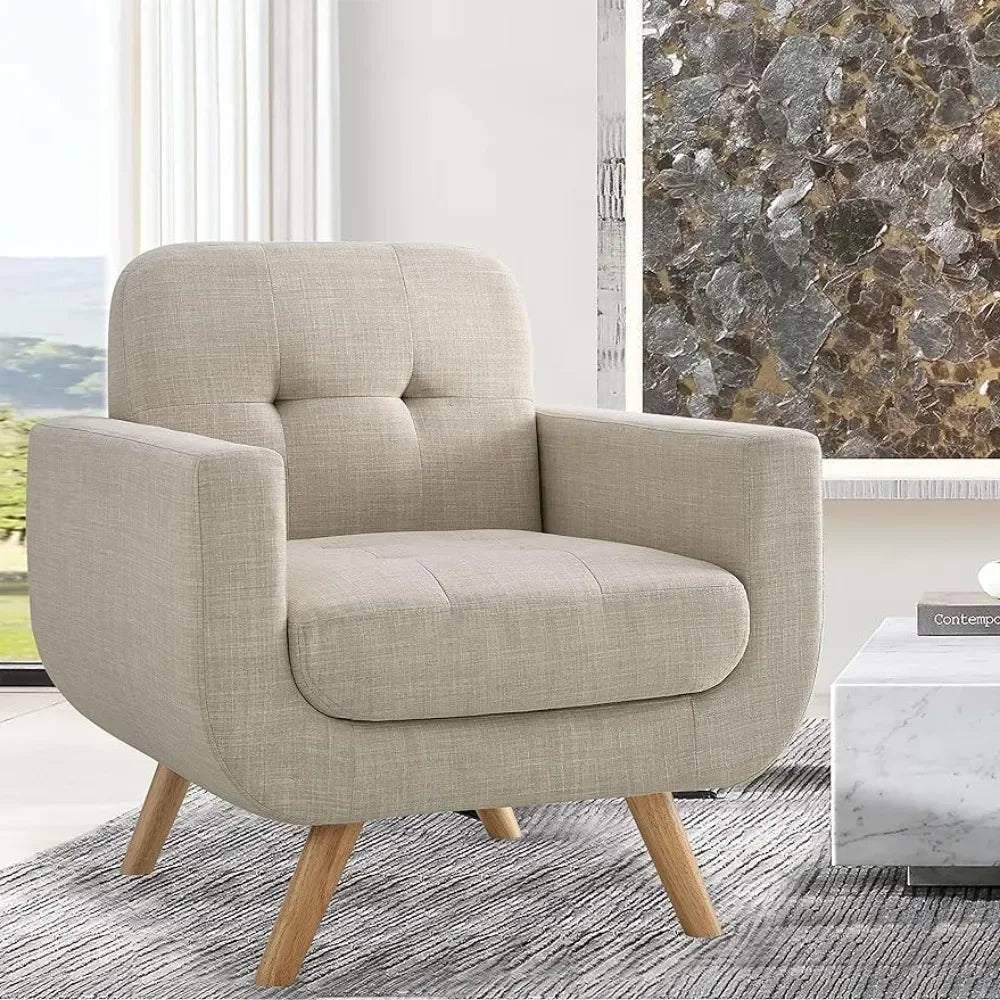 2023 Rosevera Elena Contemporary Accent Armchair with Linen