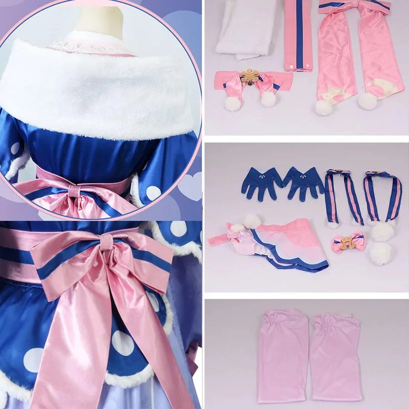 2023 Snow Miku Cosplay Costume Wigs Lolita Cute