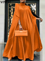 2023 VONDA 5XL Plus Size Women Dress Stand