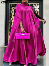 2023 VONDA 5XL Plus Size Women Dress Stand