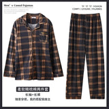 2024 Men's Pajama Sets Simple Sleepwear Long Sleeve