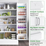 2024 47" White Kitchen Pantry Cabinet