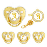 2024 New Baby Luxury Pacifier Crown Name Initials