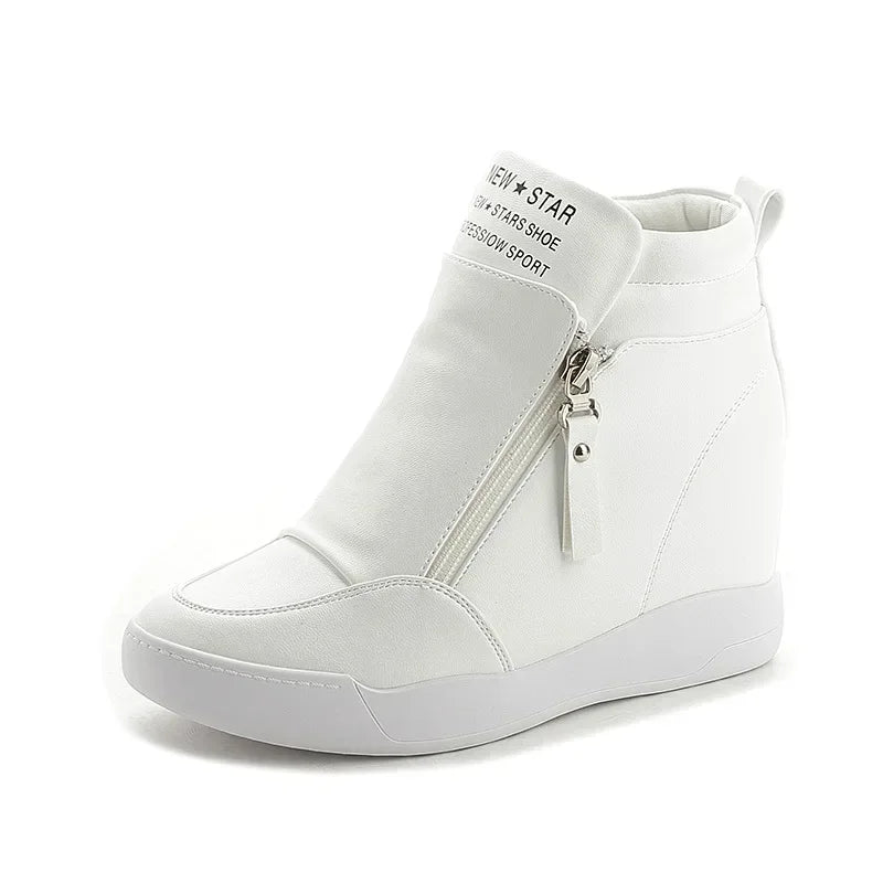 2024 Women's High Top Hidden Heel Sneakers