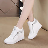 2024 Women's High Top Hidden Heel Sneakers