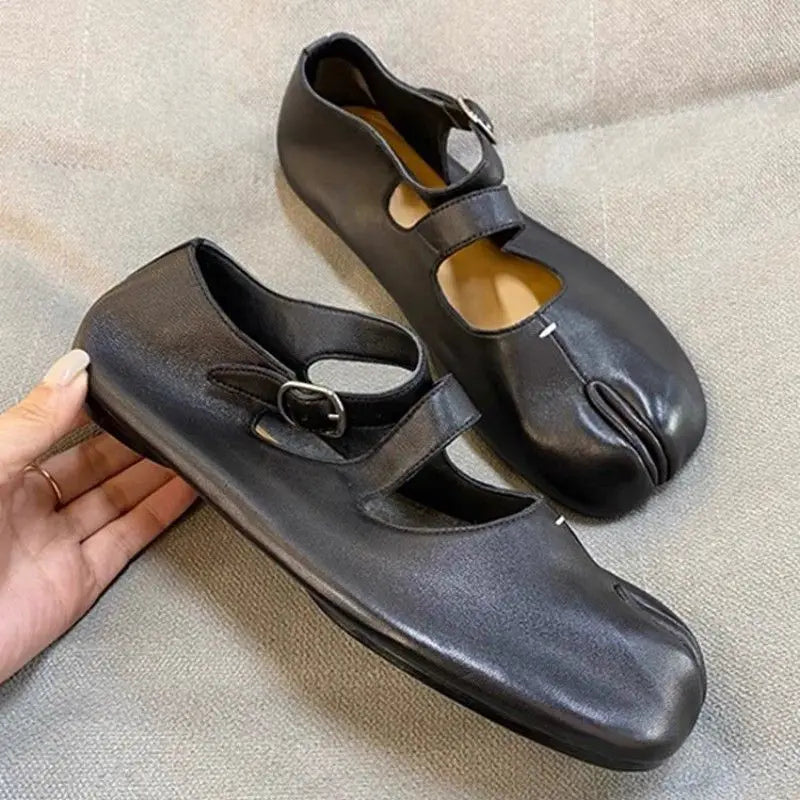 2024 New Silver Tabi Boots Split Toe Chunky
