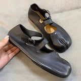 2024 New Silver Tabi Boots Split Toe Chunky