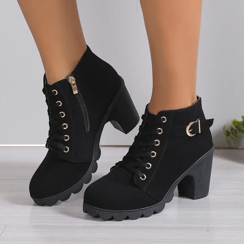 2024 Women's Lace-Up Ankle Boots
