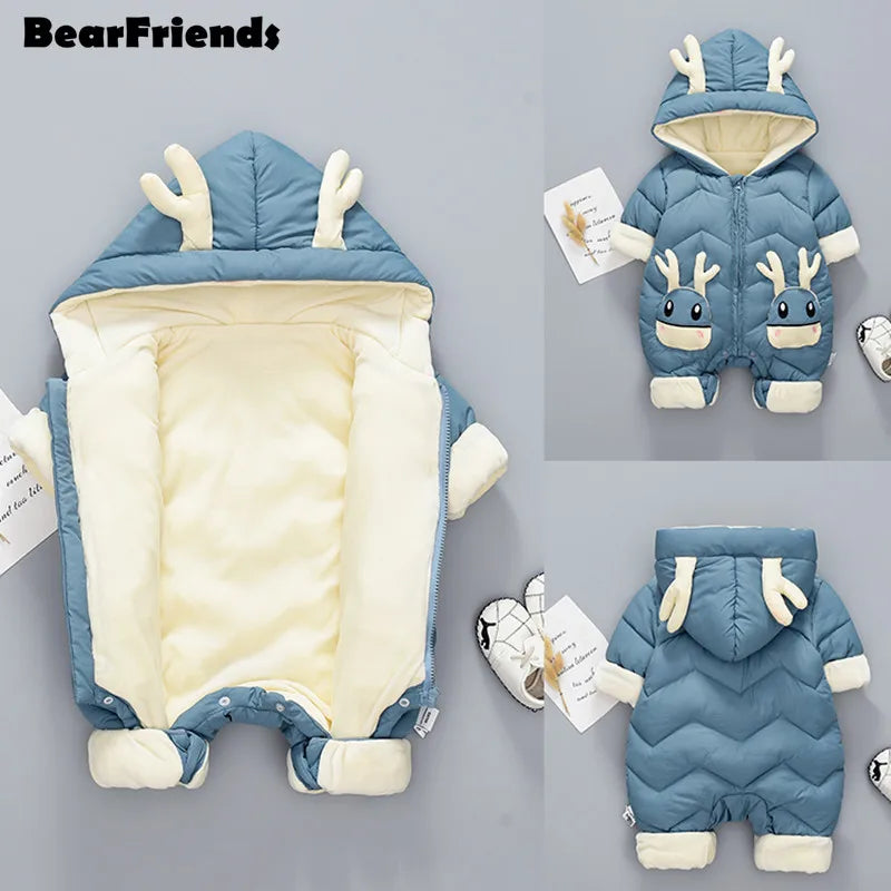 2024 New born Baby Girl clothes Winter Snowsuit