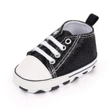 2024 Newborn Sequined Canvas Baby Sneakers Casual Baby