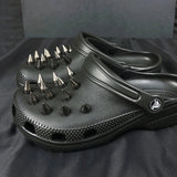 2024 Punk Metal Rivet Shoe Charms Designer Vintage