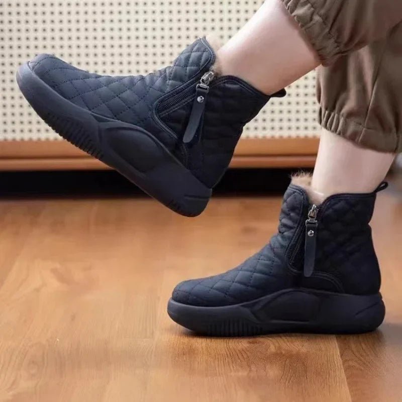2024 Women's Thick Bottom Snow Boots