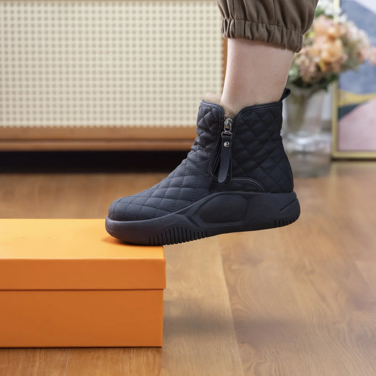 2024 Women's Thick Bottom Snow Boots