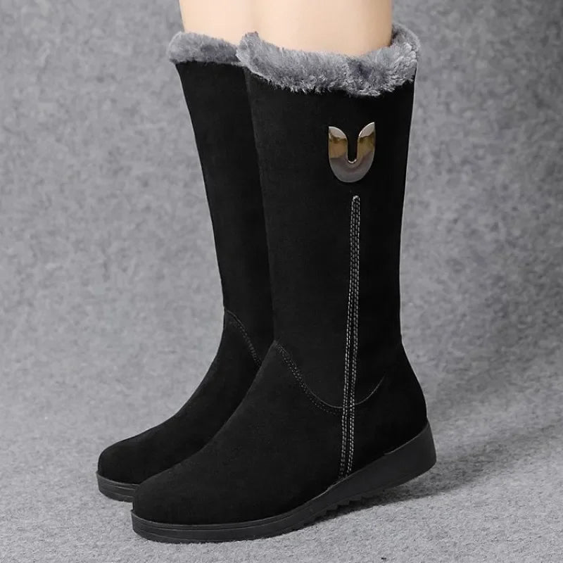 2024 Winter Warm Chelsea High Fur Boots Women