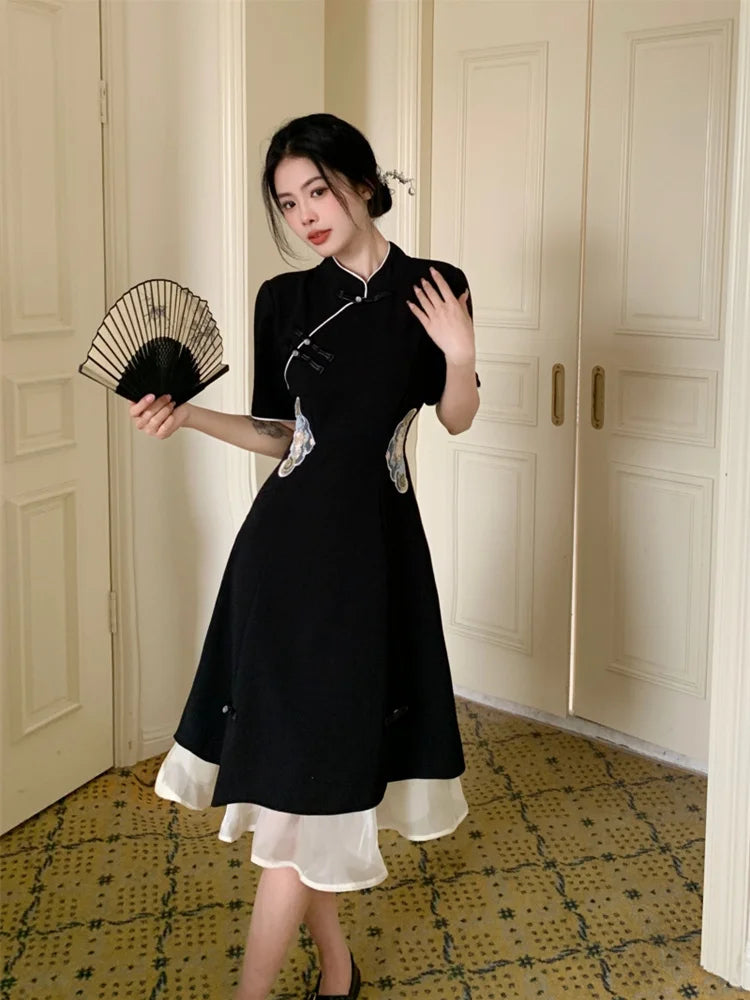 2024 chinese improved hanfu cheongsam dress women a