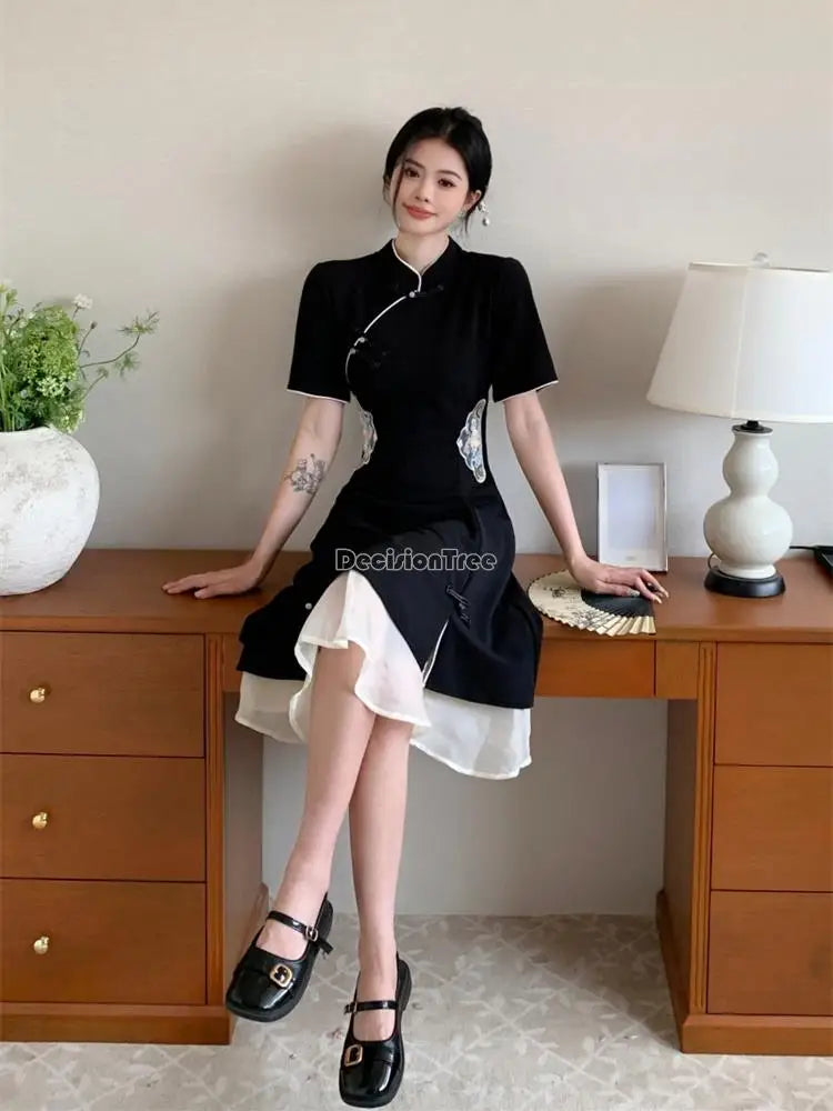 2024 chinese improved hanfu cheongsam dress women a